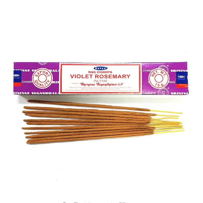 Incenso Satya Massala 15g - Violet Rosemary